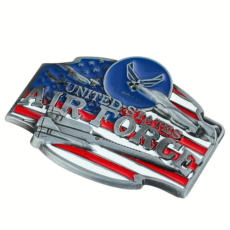 Air Force Belt Buckle – United States Air Force – Red, White & Blues