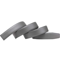 Founders & C Mens Leather Ratchet Belt 28&Prime;-42&Prime; Waist Adjustable, Grey