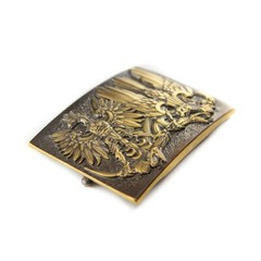 Brass belt buckle Snake Wranglers, Eagle and falcon, Poland eagle, Birds of prey