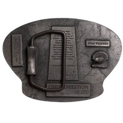 VTG 1986-1992 C.T.M. 6th Anniversary Pewter Belt Buckle Limited Edition 01/250