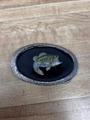 Vintage Heritage Buckle Heavy Duty Solid Brass Oval Fish Belt Buckle