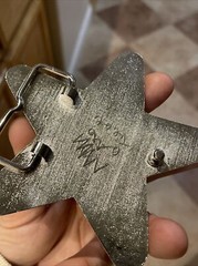 100% Authentic Asspizza Belt Buckle Carls Jr Star Crystals Custom Signed 2021