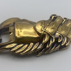 Barry Kieselstein-Cord Gold plated Sterling Silver Stallion Horse Head Buckle