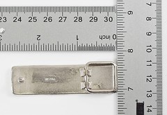 Woman Metal 5/8&Prime;(16mm) Plate Belt Buckle (#7A) Polished Silver Color NEW