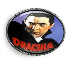 Dracula Belt Buckle – Vampire Horror Movie Monster Poster Handmade Buckle – 160