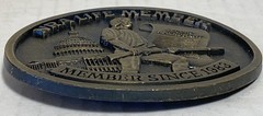 NRA Belt Buckle Life Member Since 1983 Second Amendment 3D Relief USA Capital