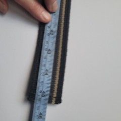 The North Face Canvas Belt Silver Buckle Striped Black Tan Accessories