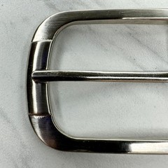 Silver Tone Simple Basic Belt Buckle