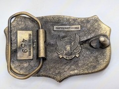 The Great American Buckle Co. Article II Eagle Western Belt Buckle Gold/Black