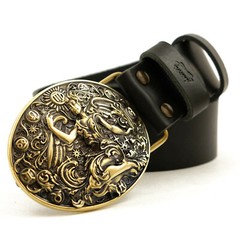 Virgo belt buckle, Virgin Horoscope Astrological Zodiac Sign solid brass buckle