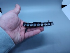 Bullet Ammo Belt Buckle 9 Bullets 2 1/2&Prime; X 4&Prime; Black 1 3/4&Prime; Belt Width