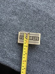 🚨DIESEL FUEL FOR LIFE BRONZE Tone Belt Buckle Only Luxury Rare Old money