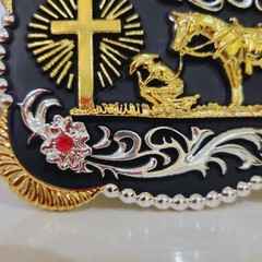 Praying Cowboy belt buckle Western Horse Cross Rodeo Zinc alloy colorful