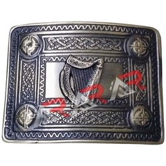 Men’s Celtic Kilt Belt Buckle Irish harp Antique Finish/Kilt Belt Buckle Celtic