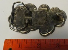 ** Vintage AMERICAN BUCKLE COMPANY – BELT BUCLE w US Coins – 1979 – H338