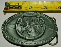 2011 Heart of Zachary Cape Canaveral Energy Center Award Silver Tone Belt Buckle