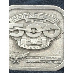 Vtg 1998 Indianapolis 500 Corvette Pace Car Belt Buckle Siskiyou Limited 100/500