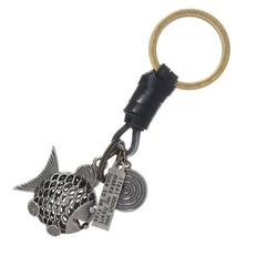 Chic Gold or Silver Carp Fish Keychain Lightweight And Sturdy For Everyday