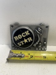 – Belt Buckle Rock Star DJ Music Themed