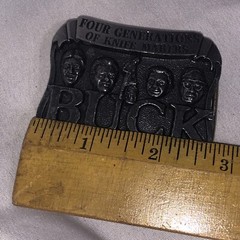 Vintage Belt Buckle Buck Knife Four Gen. of Knife Makers Smokey Mountain/u5a