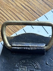 1979 Vintage BTS Solid Brass Steam Engine Locomotive Train Belt Buckle USA Made