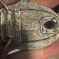 NRA ILA Oval Silver Metal Western Belt Buckle Logo Fits 1.5&Prime; Belt USA