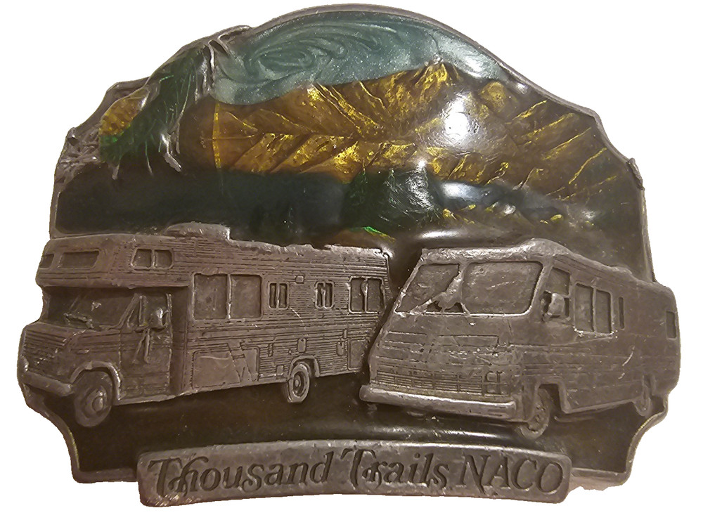 1992 Siskiyou Thousand Trails NACO Limited Edition 907 Of 1000 Belt Buckle
