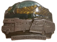 1992 Siskiyou Thousand Trails NACO Limited Edition 907 Of 1000 Belt Buckle
