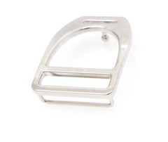 Hermes Etrier Buckle Belt 32mm Rudium Plated