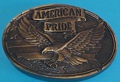 American Pride Eagle Belt Buckle D5