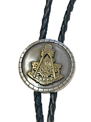 Masonic Freemasons Past Master Belt Buckle, Bolo and Key Ring Set