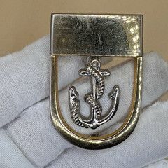Vintage 70’s Nautical Anchor Gold Tone Sailor Belt Buckle 2&Prime;x1.5 appox EUC