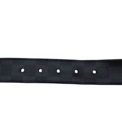 LOUIS VUITTON Ceinture Pont Neuf Damier Graphite Canvas M9402 Belt DDP Used