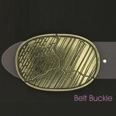 Belt Buckle Brass Walls Bricks Pattern Crack Interchangeable Buckle GS5417