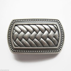 Silver Plated Irish Celtic Knot Metal Fashion Belt Buckle
