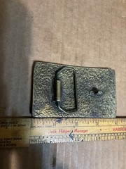Used Metal Alloy Colt Trade Mark Revolvers The World’s Right Arm Belt Buckle
