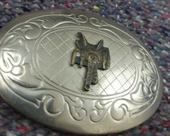 Vintage 70s 80s Horse Saddle Belt Buckle Rare Made In USA Western Cowboy