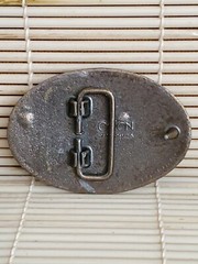 Vintage BUDDY Belt Buckle By Oden – Made In USA – 2-3/4”x 2”