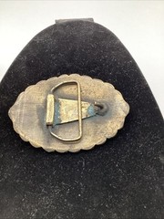 Vintage American Police PIG Belt Buckle Patience Integrity Guts Law Order