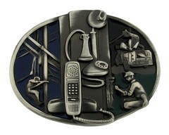 Men American Golf Golfer Machinist Mechanic Telephone Lineman Eagle Belt Buckle