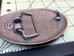 Unique IVAN western belt buckle – Stone Art Artisan pattern starfish design