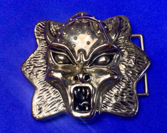 Cutout Silver Color Monster Head A138 Classico Italia Belt Buckle