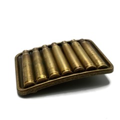 Bullet Casing Belt Buckle Western Cowboy Heavy Duty