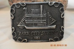 Michael Ricker 1983 Park City Queen Pewter Buckle 2351 of 3500 Signed + COA