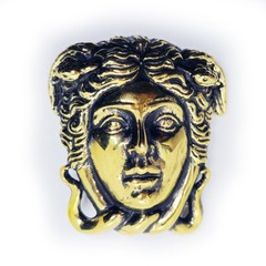 Medusa Ancient Greek Mythology Gorgo Brass Belt Buckle