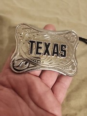 TEXAS Theme Belt Buckle, Bolo Tie, & Billfold Wallet Mens Accessories Lot *NICE*