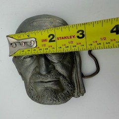 Vintage Pirate Head Belt Buckle OS Silver/Pewter-tone Vintage 3D Eye Patch Biker