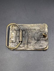 Western Belt Buckle American Fisherman Swappin Lies Made in the USA