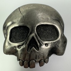 Vintage 1976 Skull Head Belt Buckle Great American Buckle Company