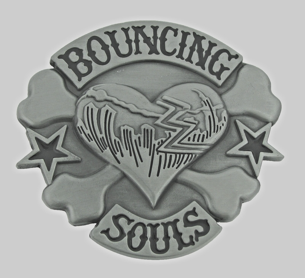 Heart Belt Buckles Bouncing Souls Halloween Party Costume New Men Women Gunmetal